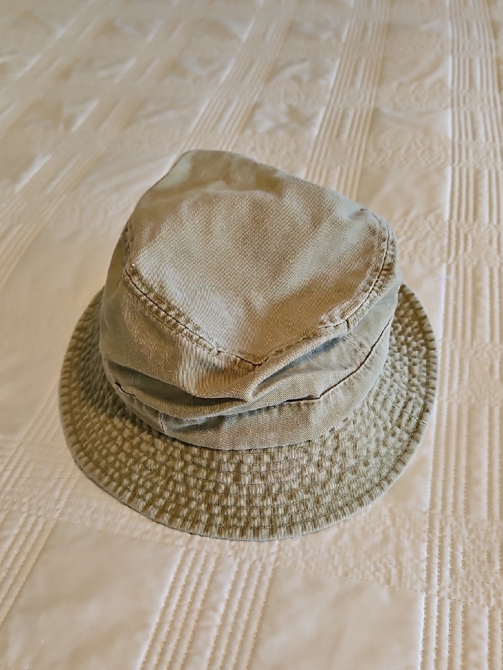 Classic Beige Cotton Bucket Hat for Men